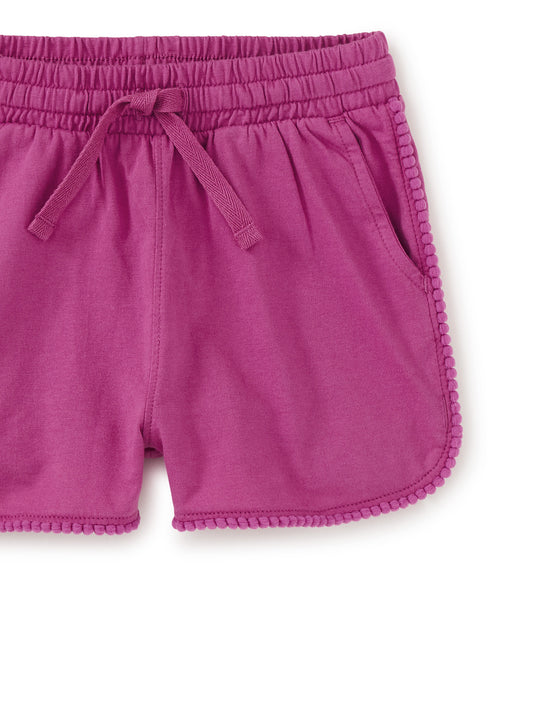 Tea Mulberry | Pom-Pom Gym Shorts