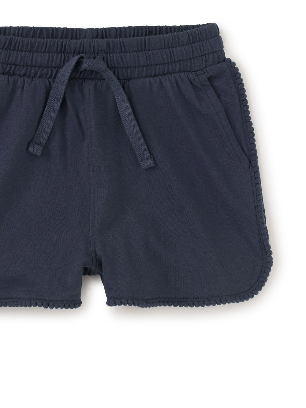 Tea Indigo | Pom-Pom Gym Shorts