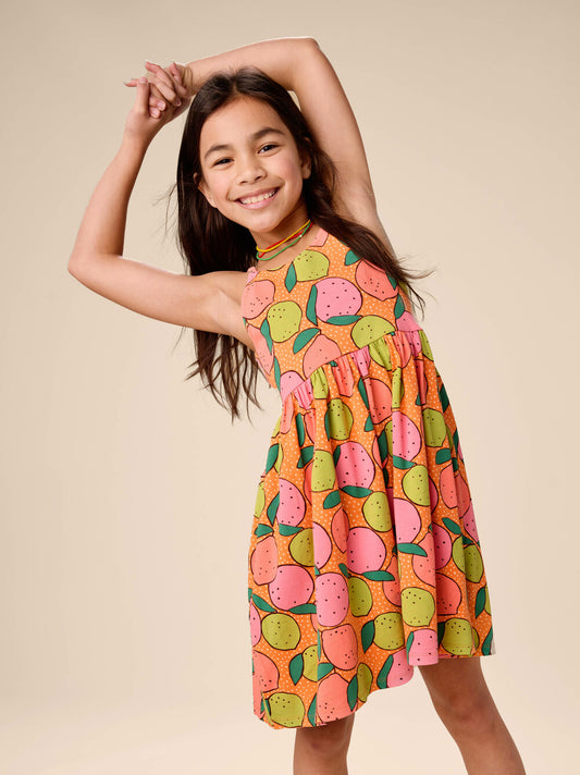 Tea Dotty Citrus | Racerback Twirl Dress