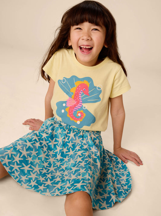 Tea Banana | Seahorse & Pearls Graphic Tee