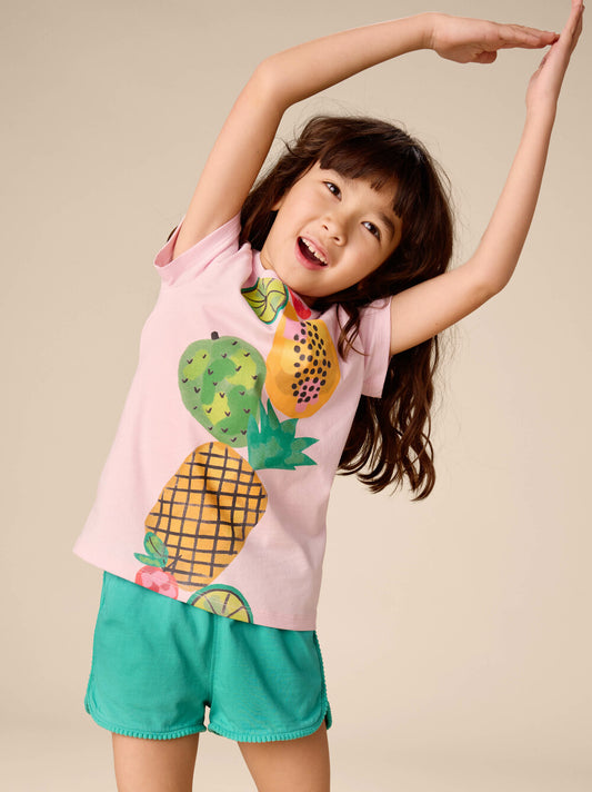 Tea Pink Lady | Stacked Fruit Graphic Tee