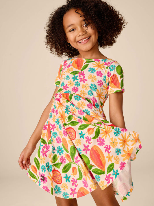 Tea Tropical Fruit | Twist Back Ballet Dress