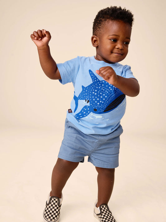 Tea Coronet Blue | Twill Sport Shorts