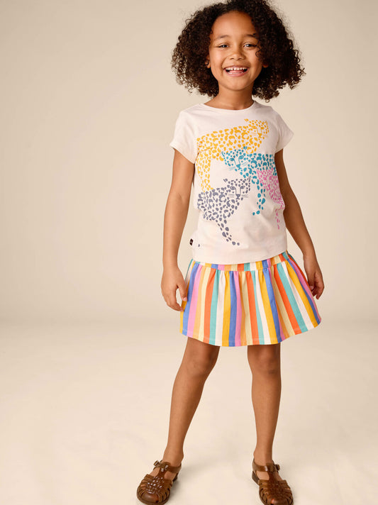 Tea Chalk | Rainbow Jaguars Graphic Tee