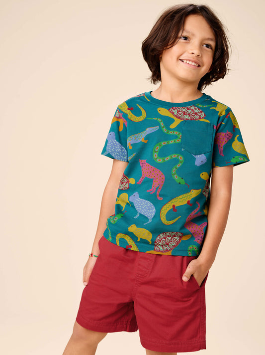 Tea Pomegranate | Twill Sport Shorts