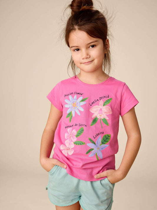 Tea Carousel Pink | Orchid Discovery Graphic Tee