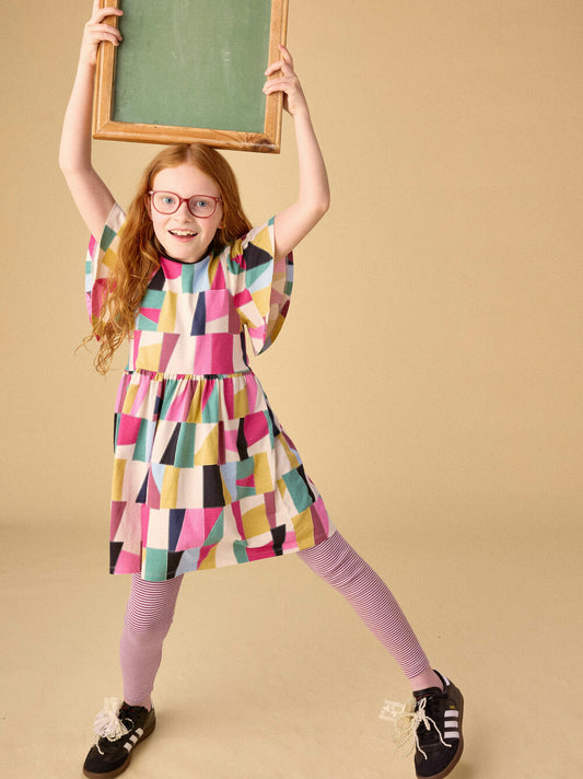 Tea Pojaji Patchwork | Butterfly Sleeve Dress