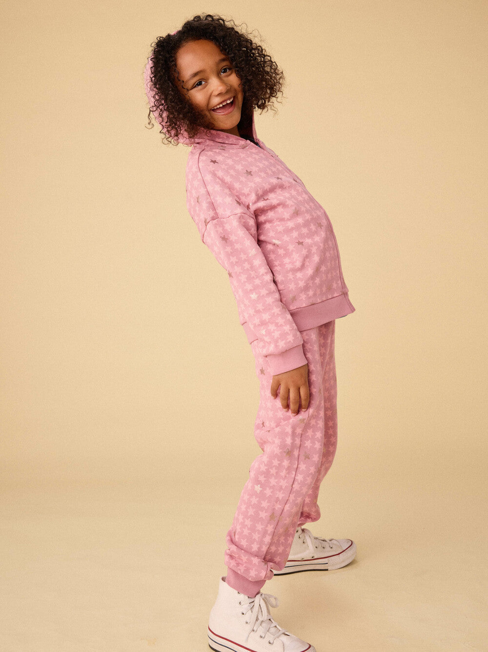 Tea Metallic Stars | Going Places Joggers