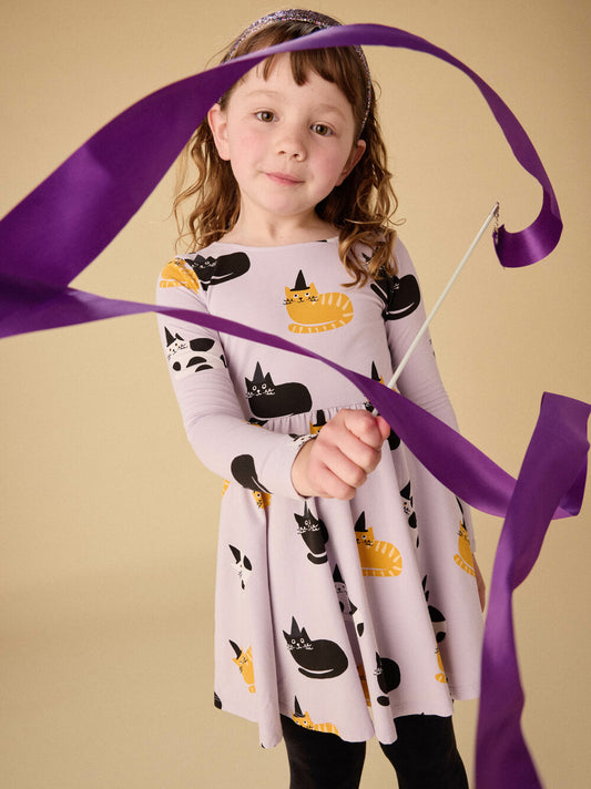 Tea Cats in Hats | Printed Ballet Dress