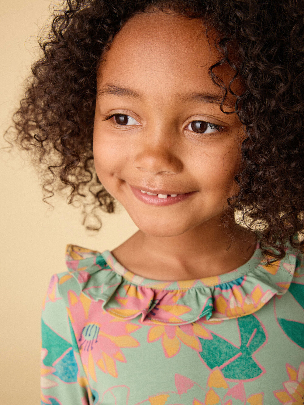 Tea Chalk Water Lillies | Ruffle Collar Ballet Dress