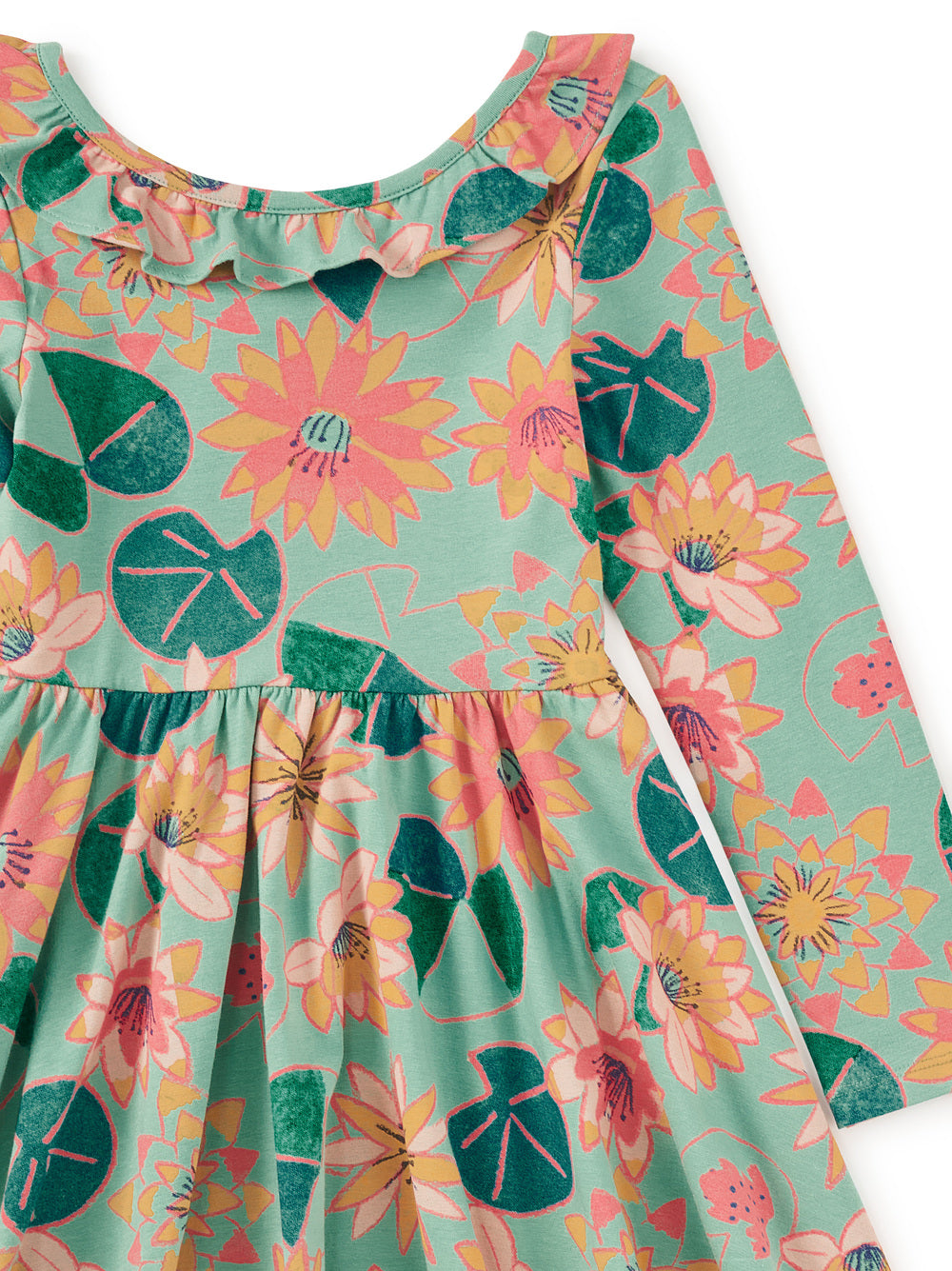 Tea Chalk Water Lillies | Ruffle Collar Ballet Dress