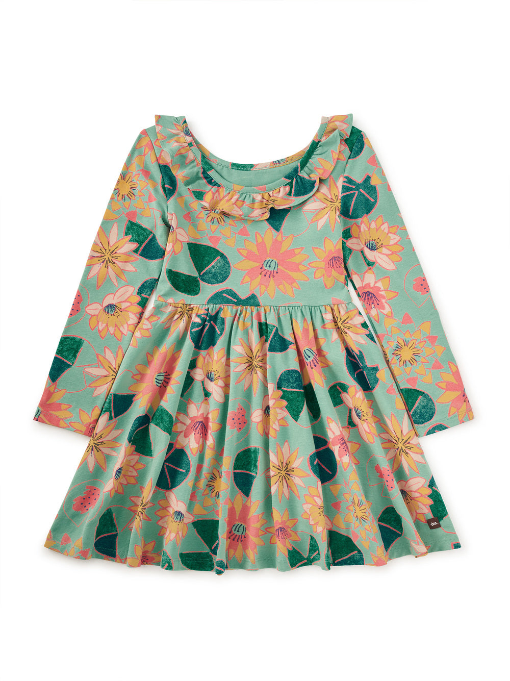 Tea Chalk Water Lillies | Ruffle Collar Ballet Dress