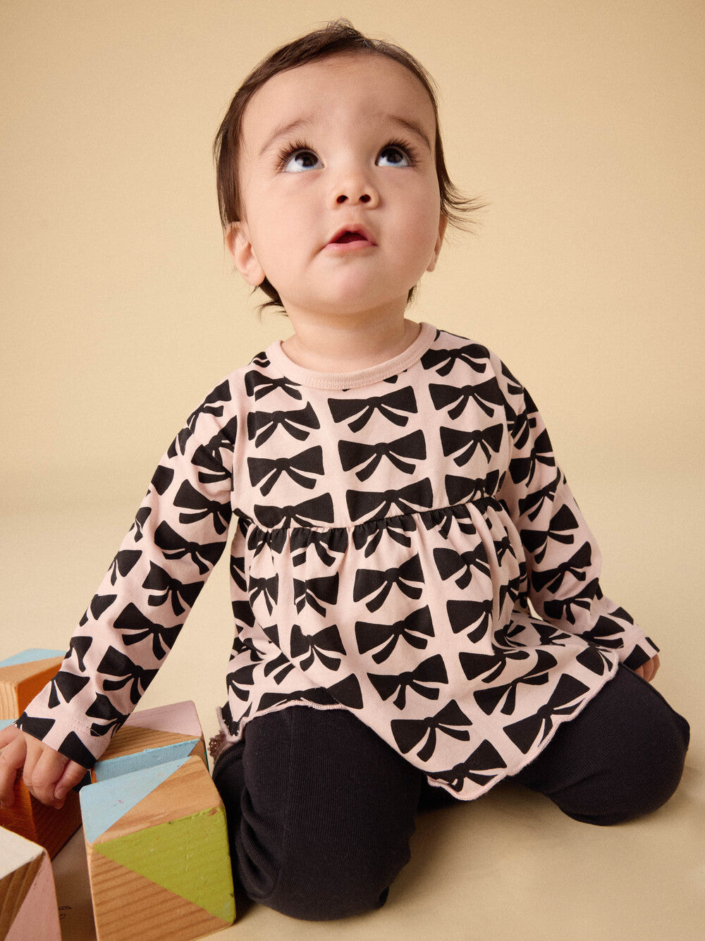 Tea Bow | Peplum Top & Pants Set