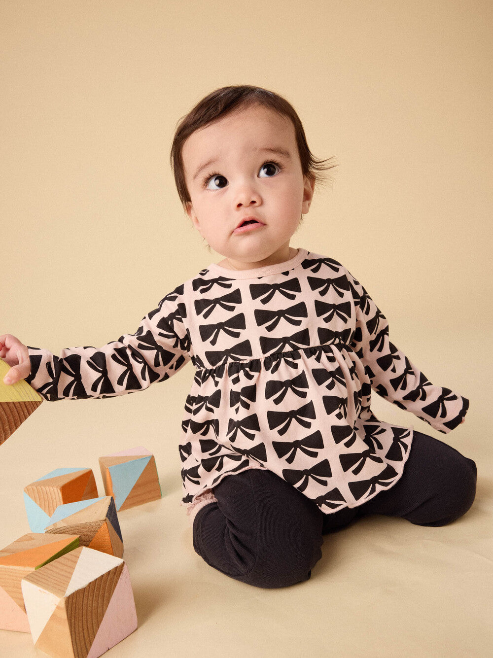 Tea Bow | Peplum Top & Pants Set