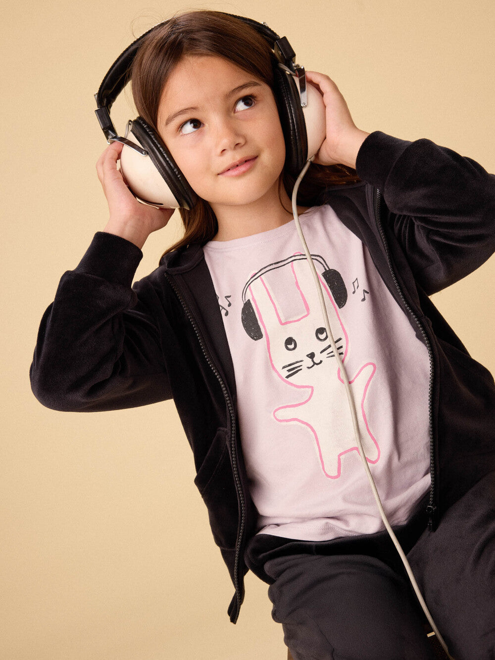 Tea Urchin Purple | Bunny Bop Graphic Tee