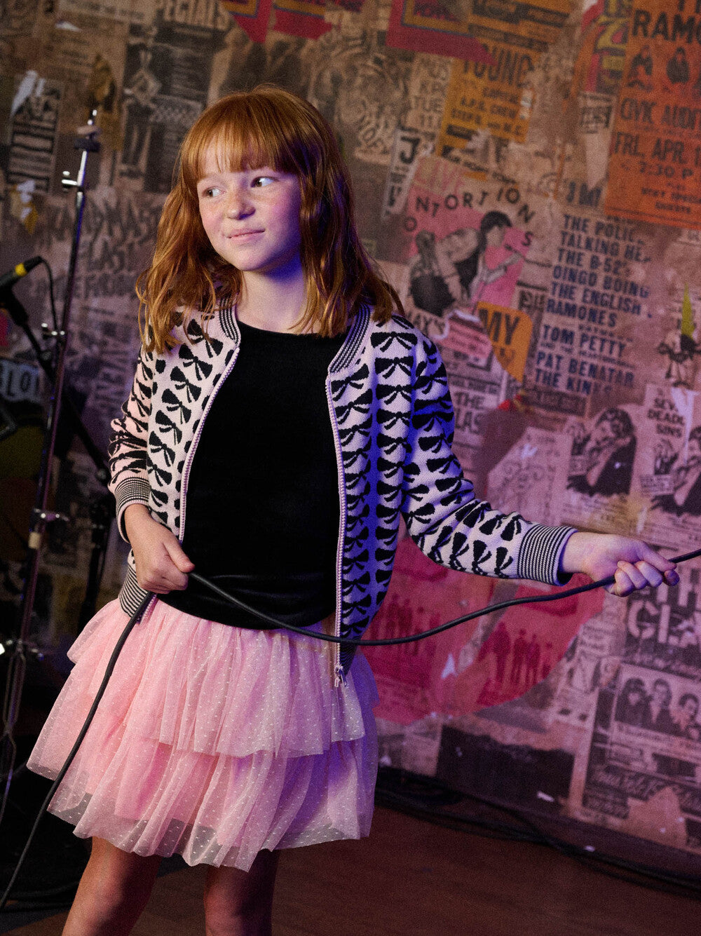 Tea Bow | Zip Up Bow Cardigan