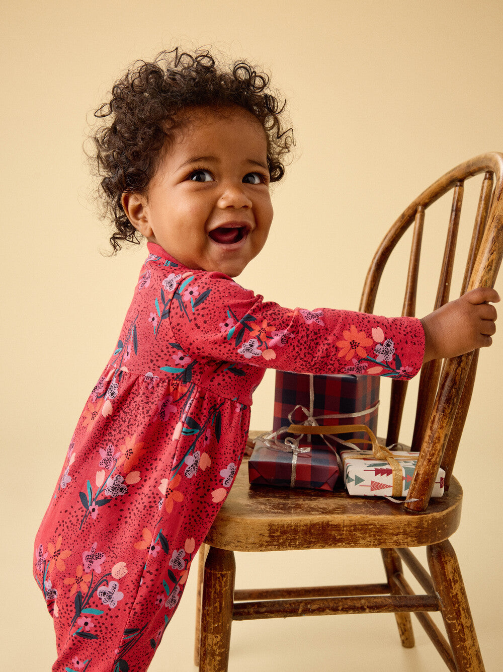 Tea Vintage French Flowers | Wrap Neck Romper