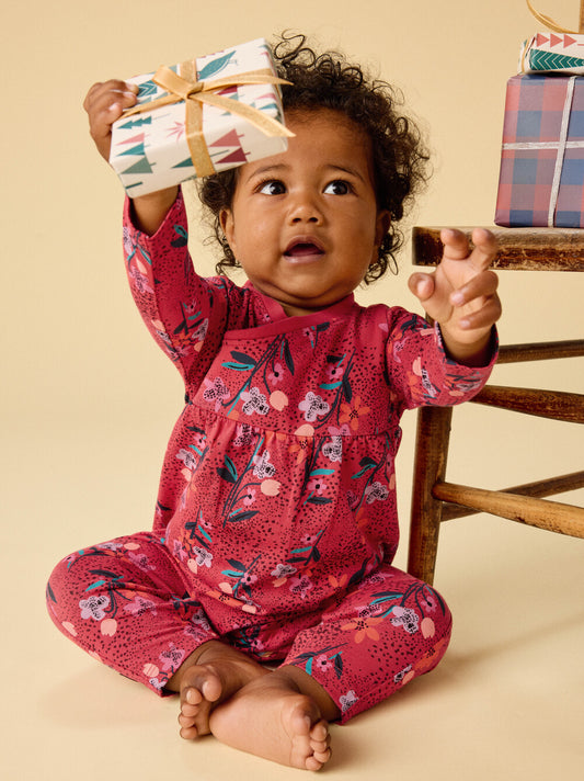 Tea Vintage French Flowers | Wrap Neck Romper