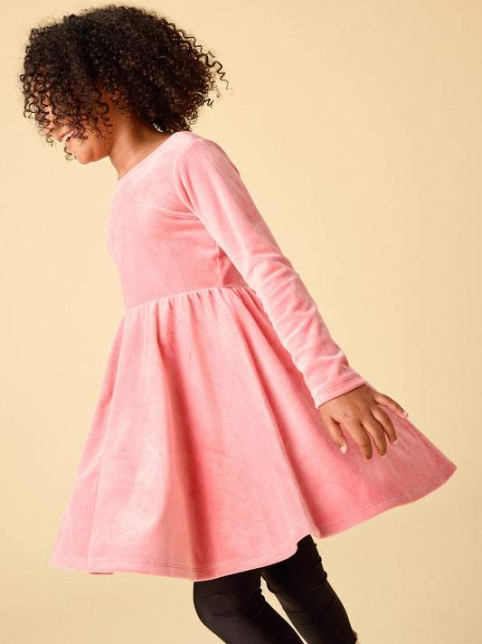 Tea Mauveglow | Velour Ballet Dress
