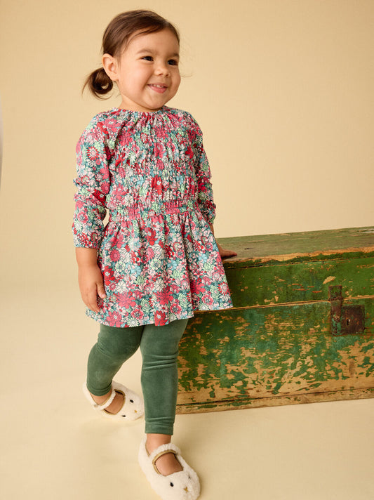 Tea Chi | Smocked Blouson Dress