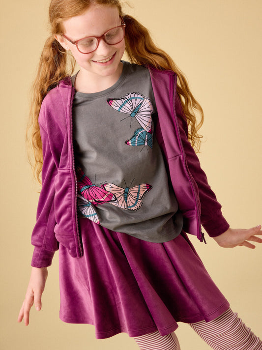Tea Cosmic Berry | Velour Twirl Skirt