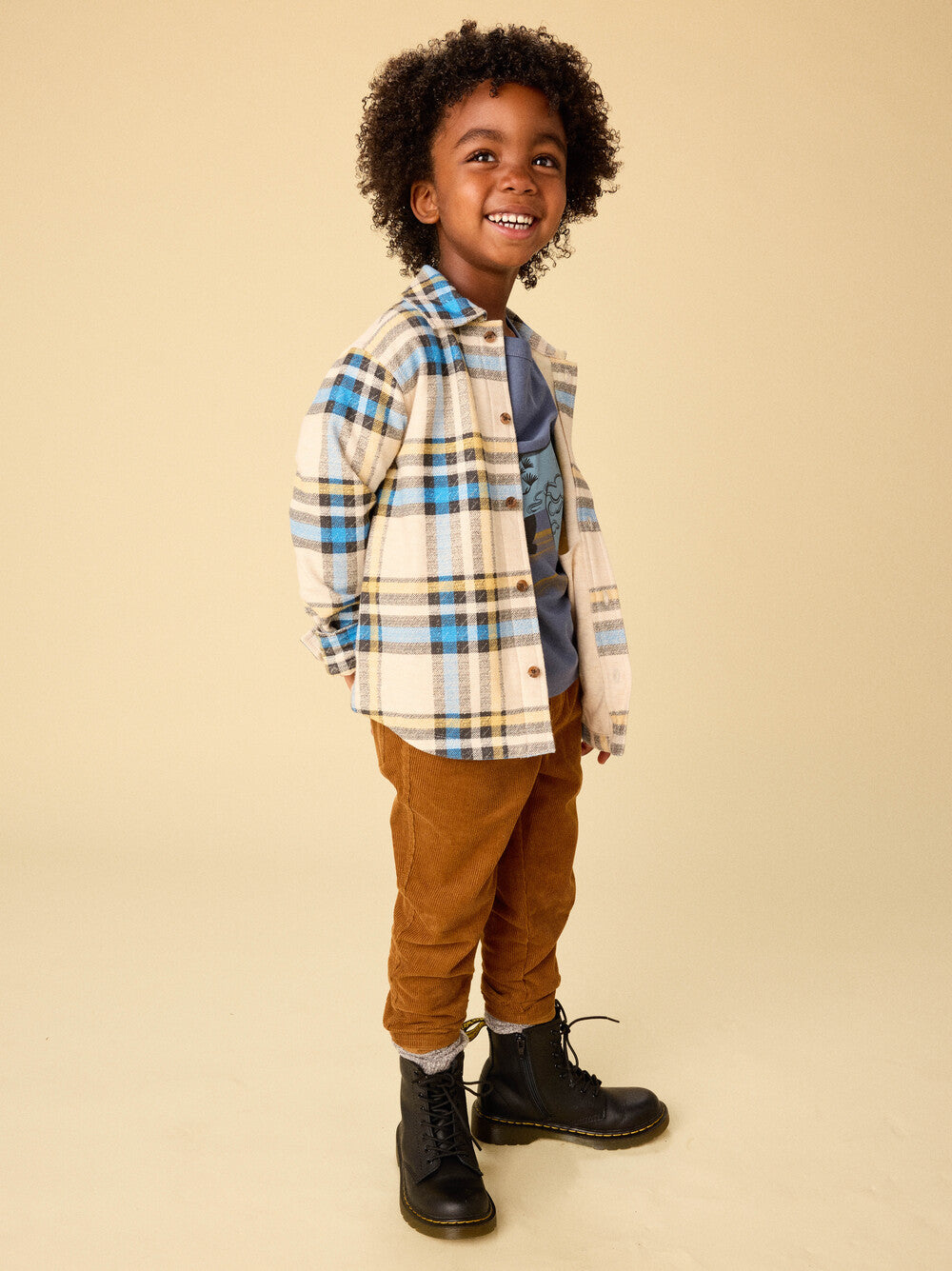 Tea Ganwon-Do | French Terry Plaid Shacket