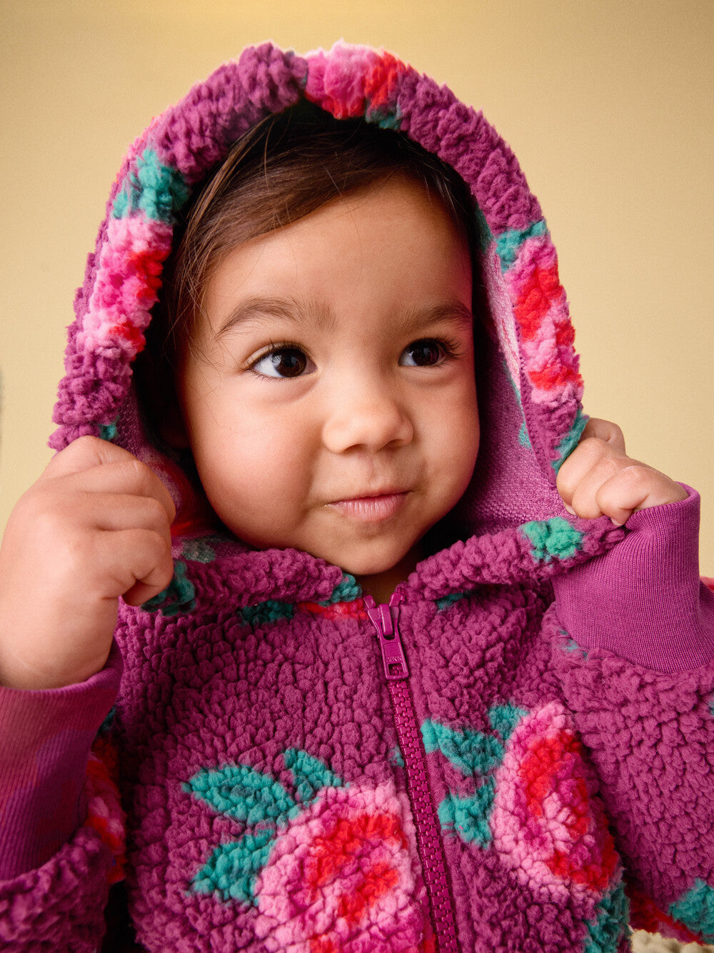 Tea Painted Rose | Teddy Fleece Hoodie