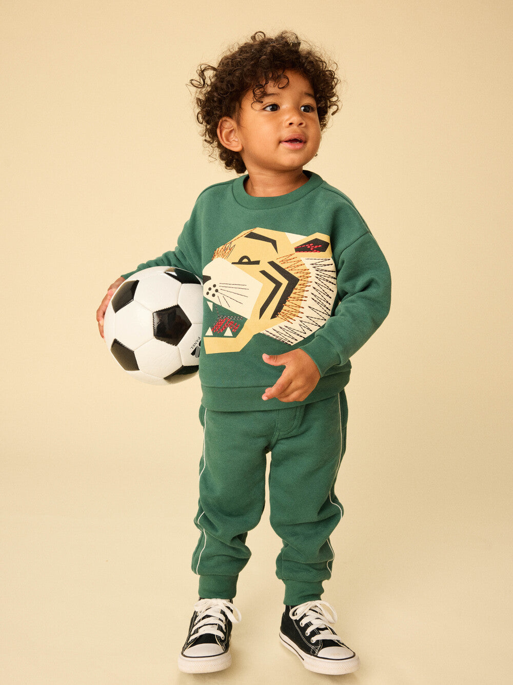 Tea Jungle | Embroidered Tiger Popover