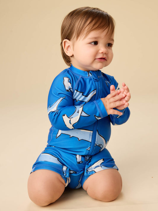 Tea Hammerhead Sharks | Rash Guard Swimsuit