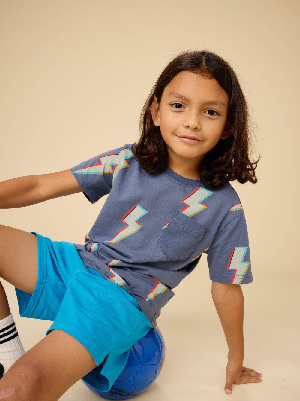 Tea Lightning Bolts | Printed Pocket Tee