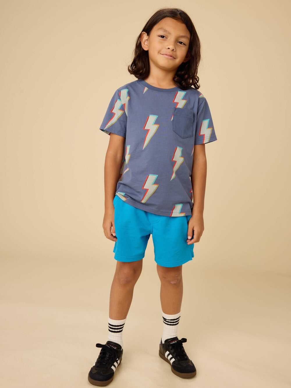 Tea Lightning Bolts | Printed Pocket Tee