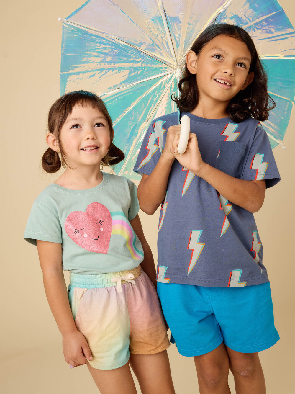 Tea Lightning Bolts | Printed Pocket Tee