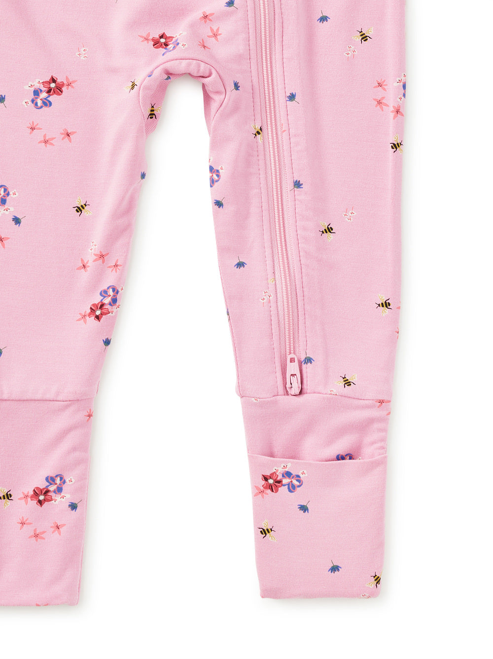 Tea Busy Bees & Flowers | Footed Romper