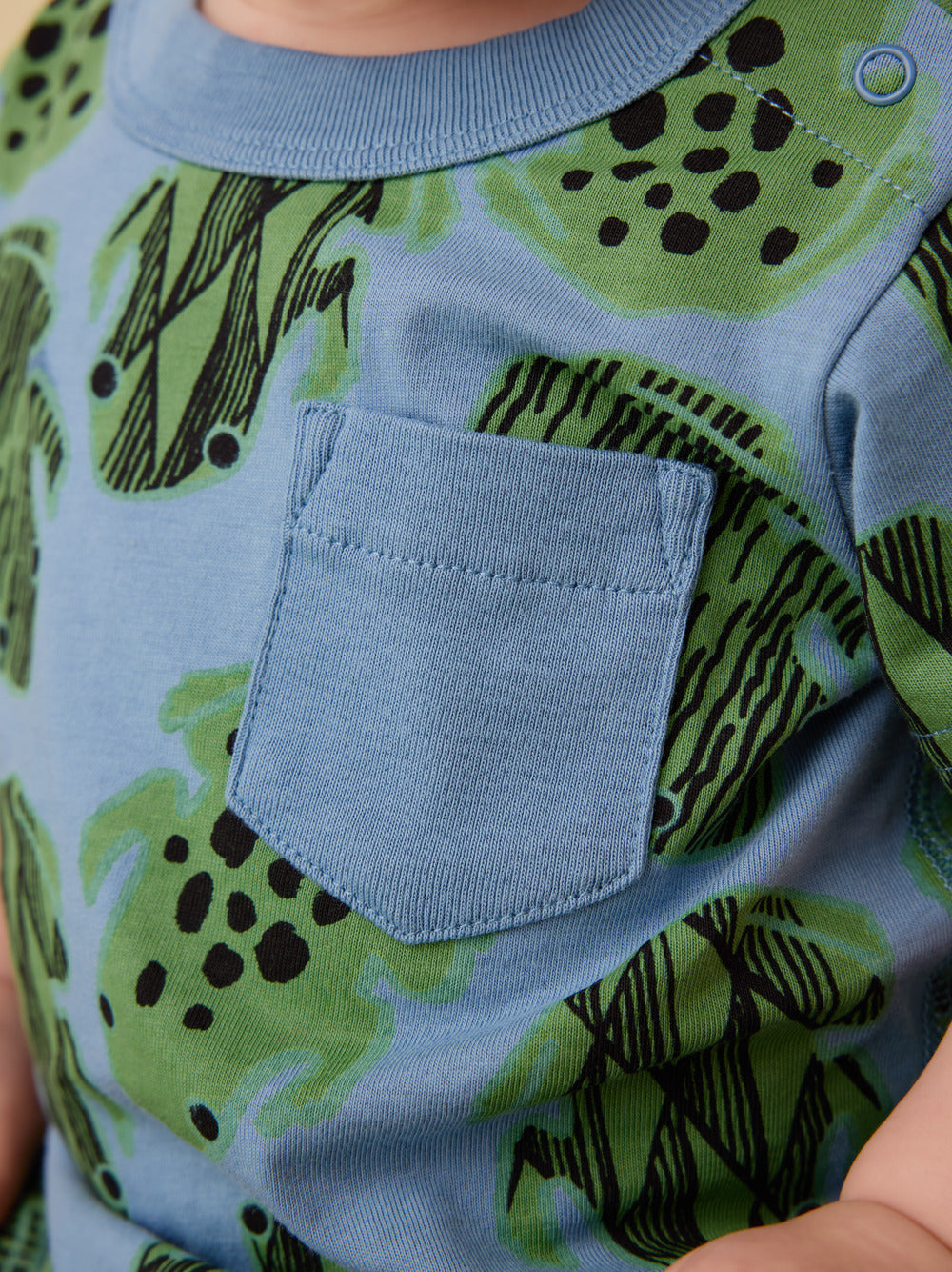 Tea Hopalong Frogs | Pocket Shortie Romper