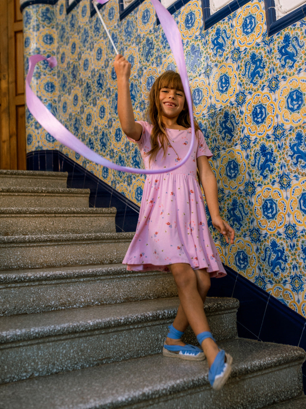 Tea Busy Bees & Flowers | Bamboo Play Soft Dress