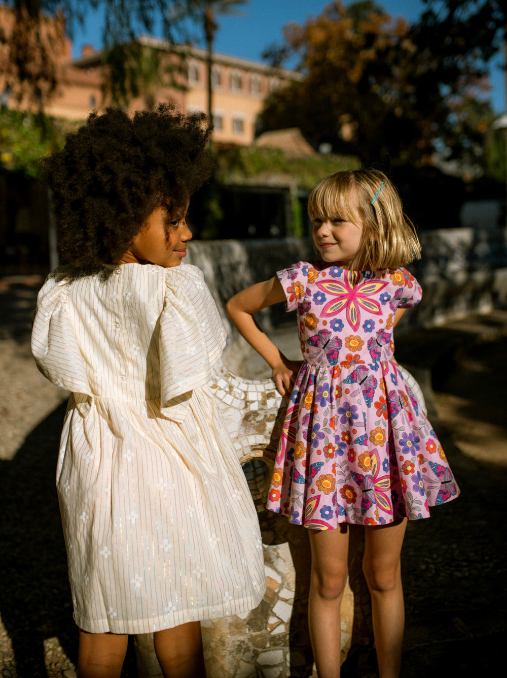 Tea Flutter Fiesta | Short Sleeve Ballet Dress