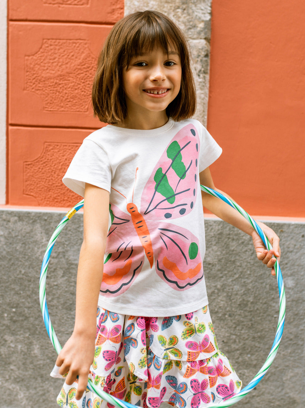 Tea Flutter Fiesta | Ruffle Skirt