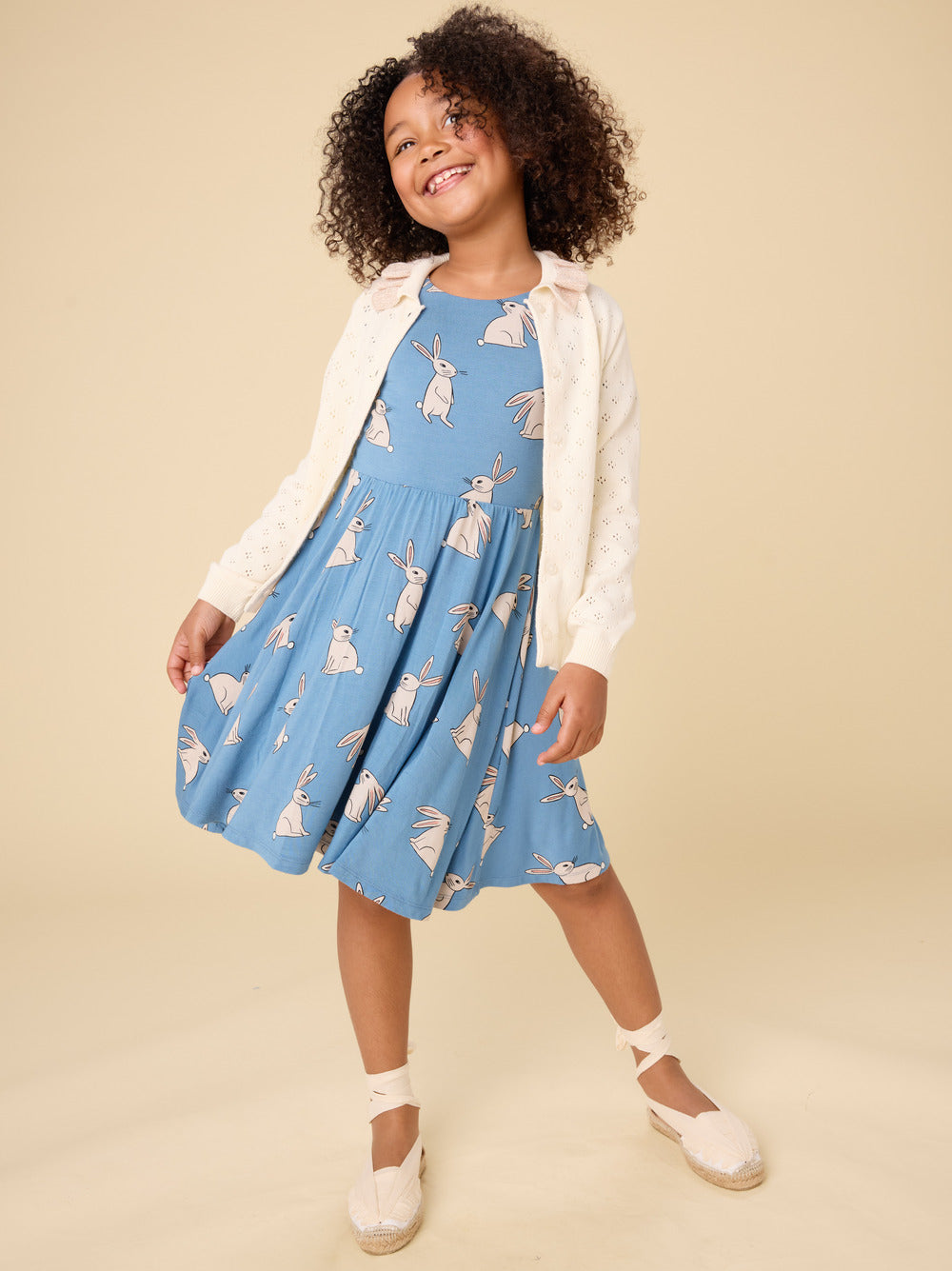 Tea Chalk | Collared Pointelle Cardigan