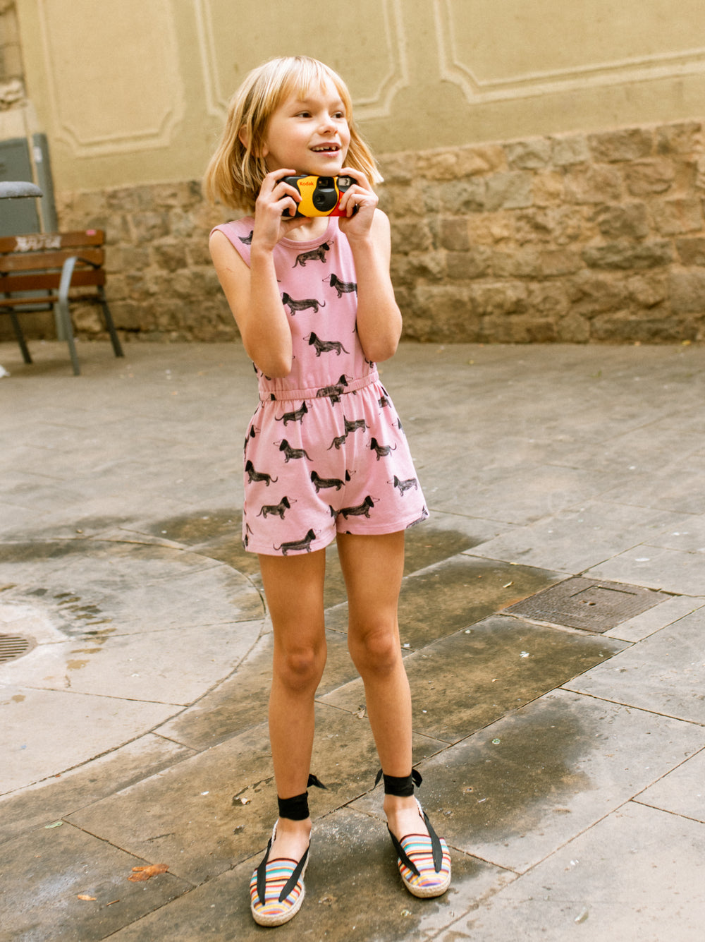 Tea Dachshunds | Reversible Wrap Romper