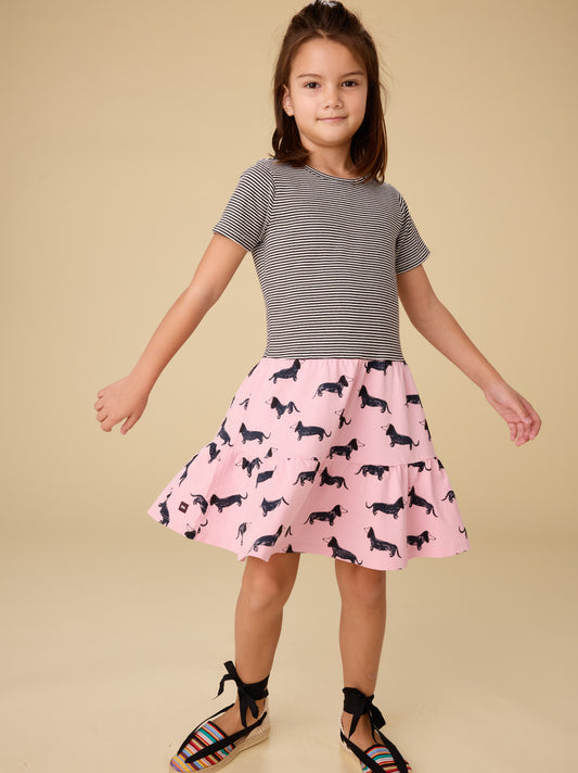 Tea Dachshunds | Tier Skirted Twirl Dress