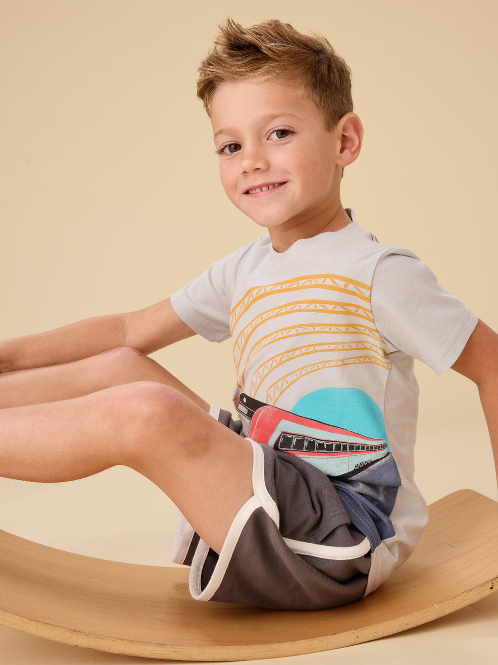 Tea Thunder | Sporty Ringer Shorts
