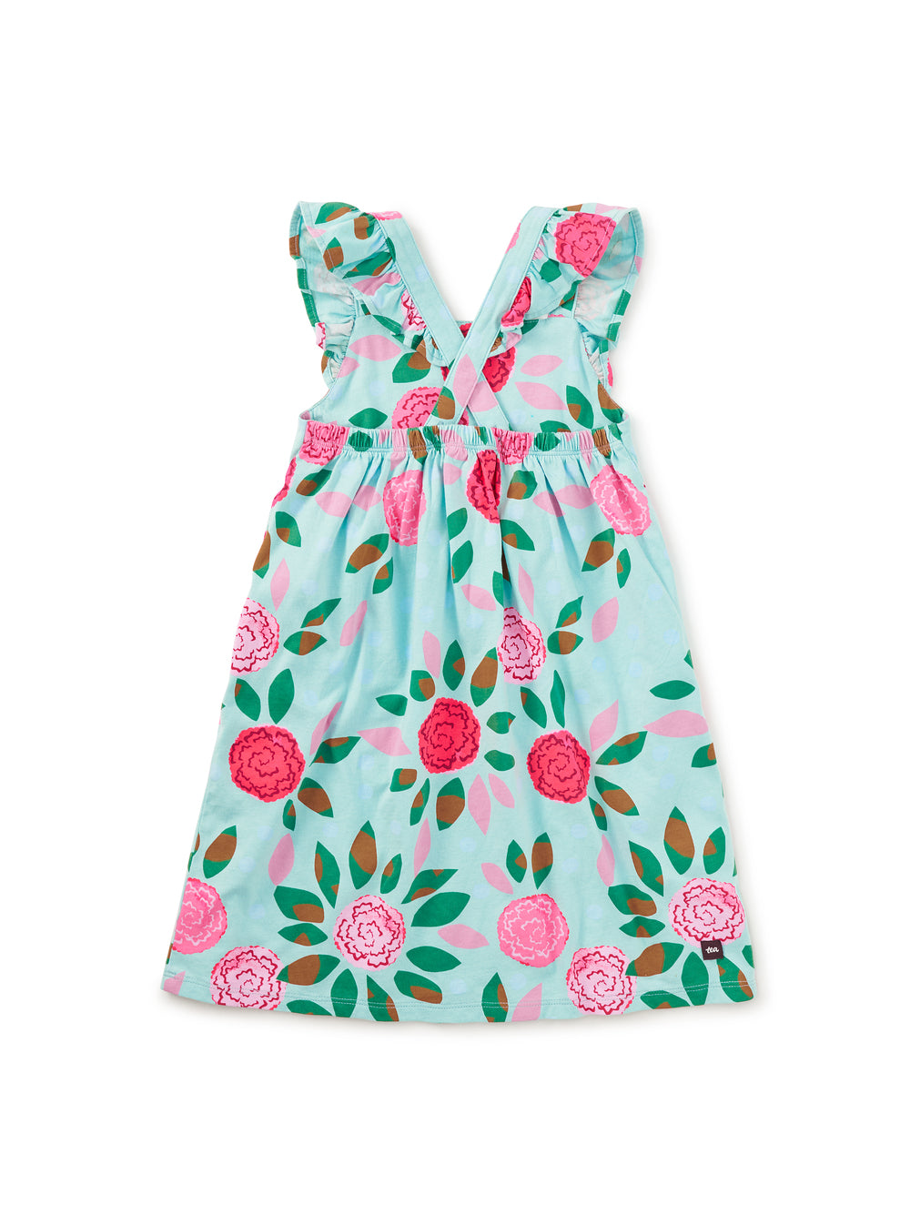Tea Spinning Carnations | Ruffle Strap Dress