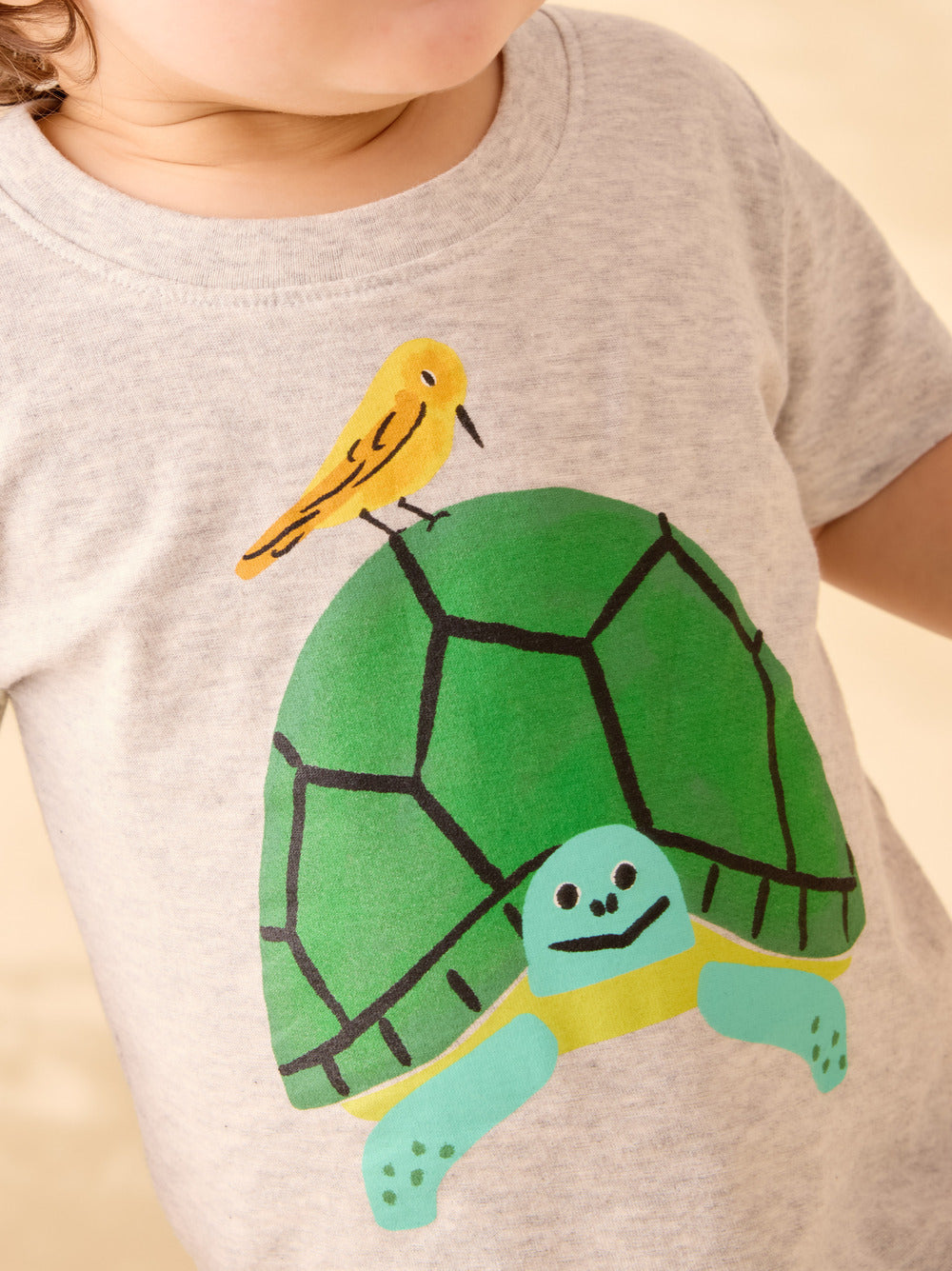 Tea Light Grey Heather | Turtle Graphic Tee