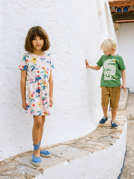 Tea Miro Floral | Short Sleeve Twirl Dress