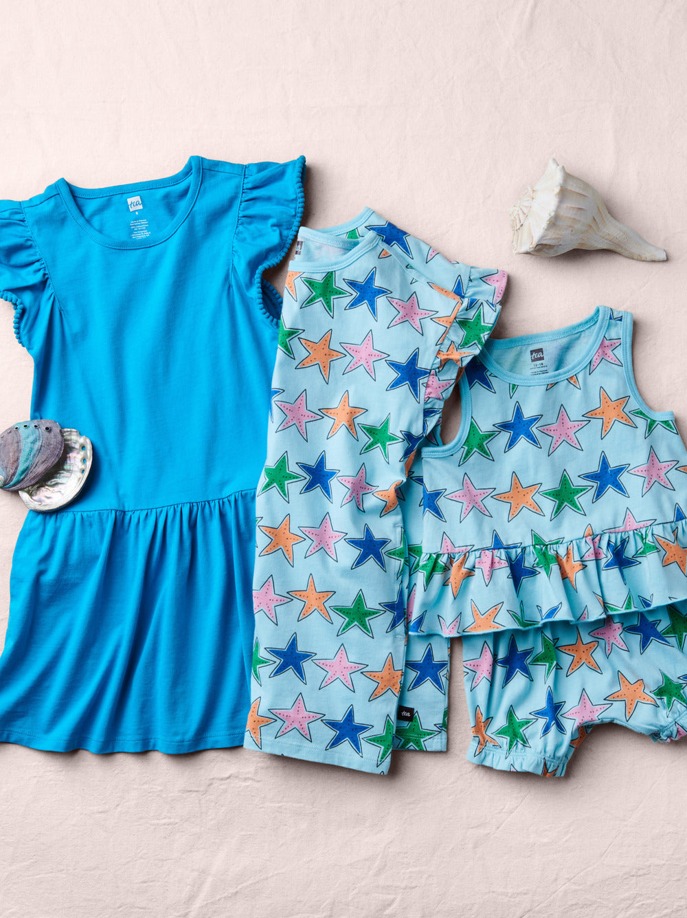 Tea Starfish | Flutter Sleeve Shift Dress