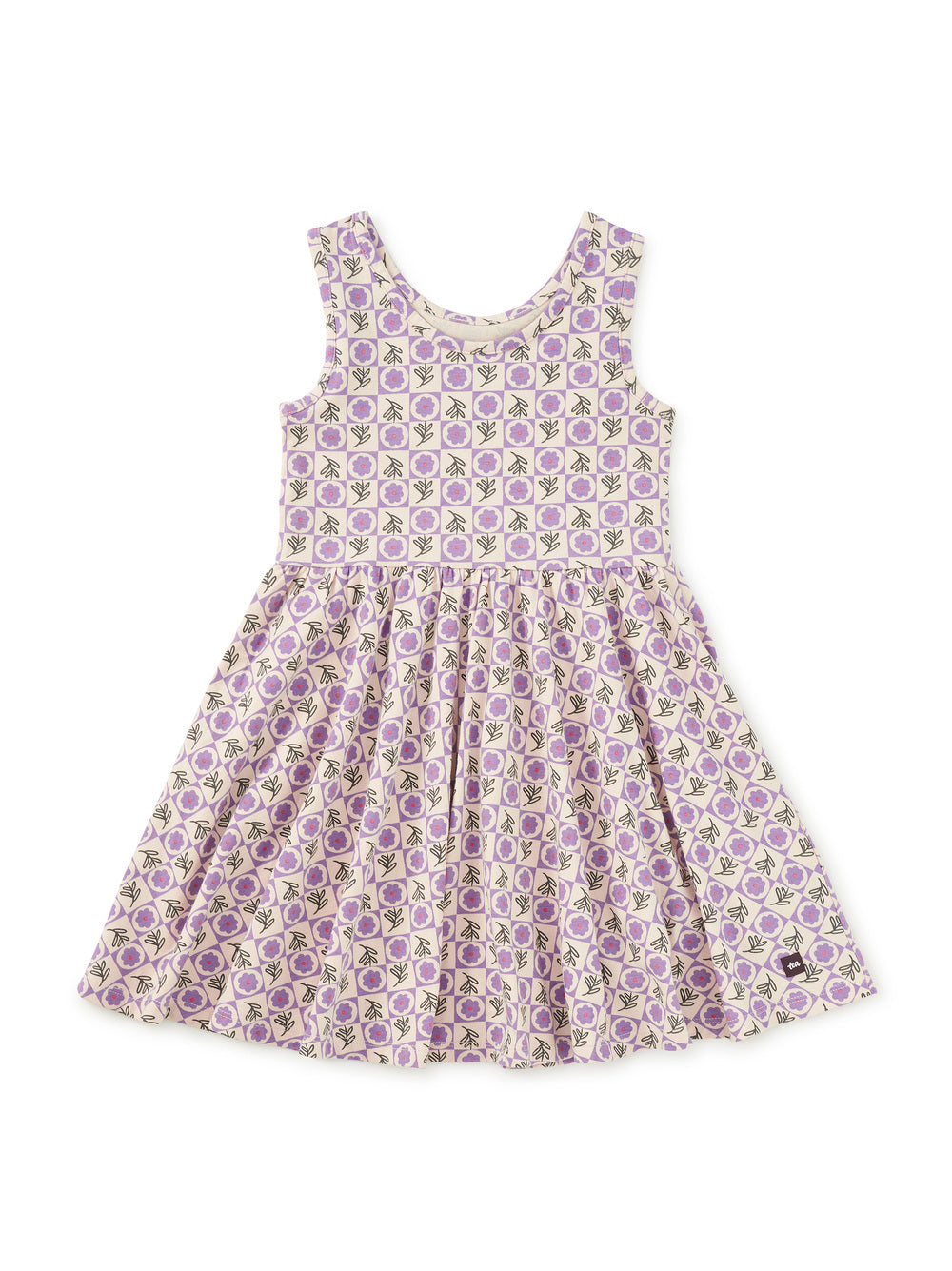 Tea Tile Floral | Sleeveless Ballet Dress