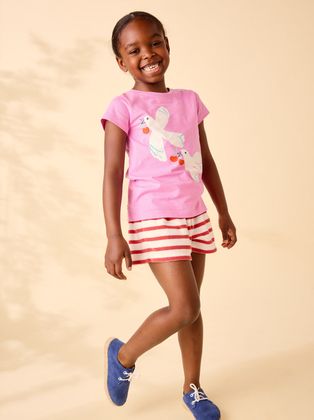 Tea Perennial Pink | Cherry Wings Graphic Tee