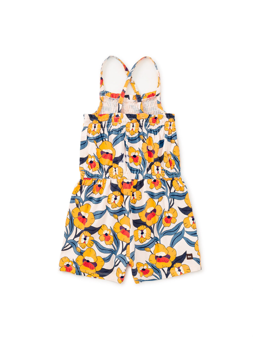 Tea Nouveau Poppy | Smocked Strappy Romper