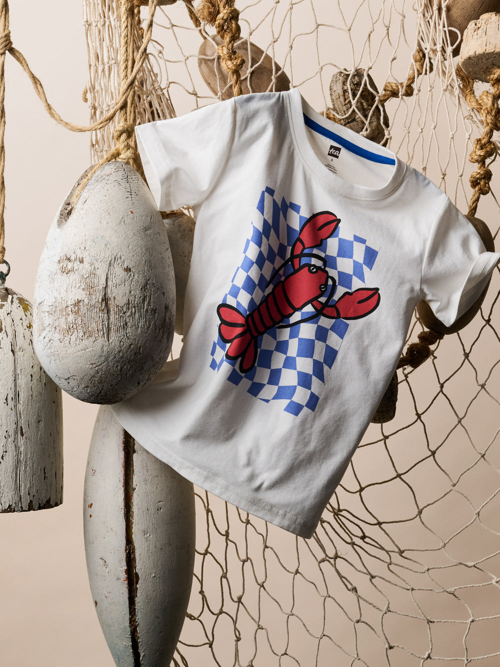 Tea Chalk | Checkerboard Catch Graphic Tee