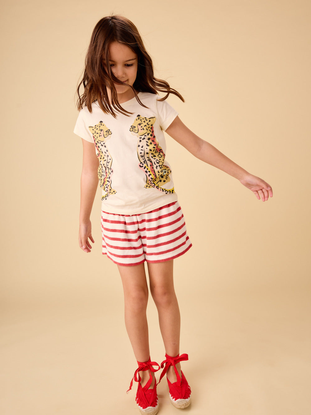 Tea Pomme | Terrycloth Stripe Short